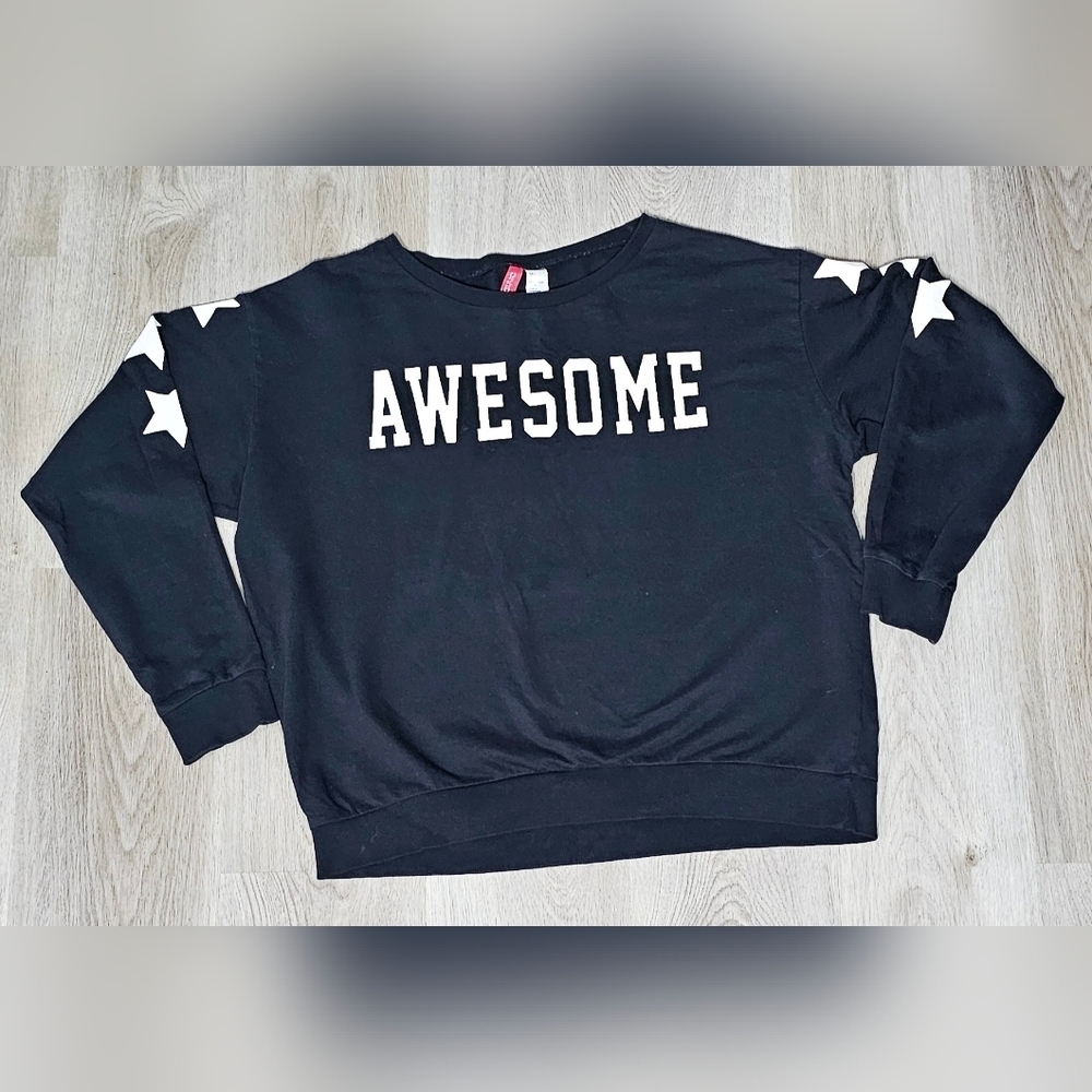 Large H&M "Awesome" Graphic Sweatshirt -